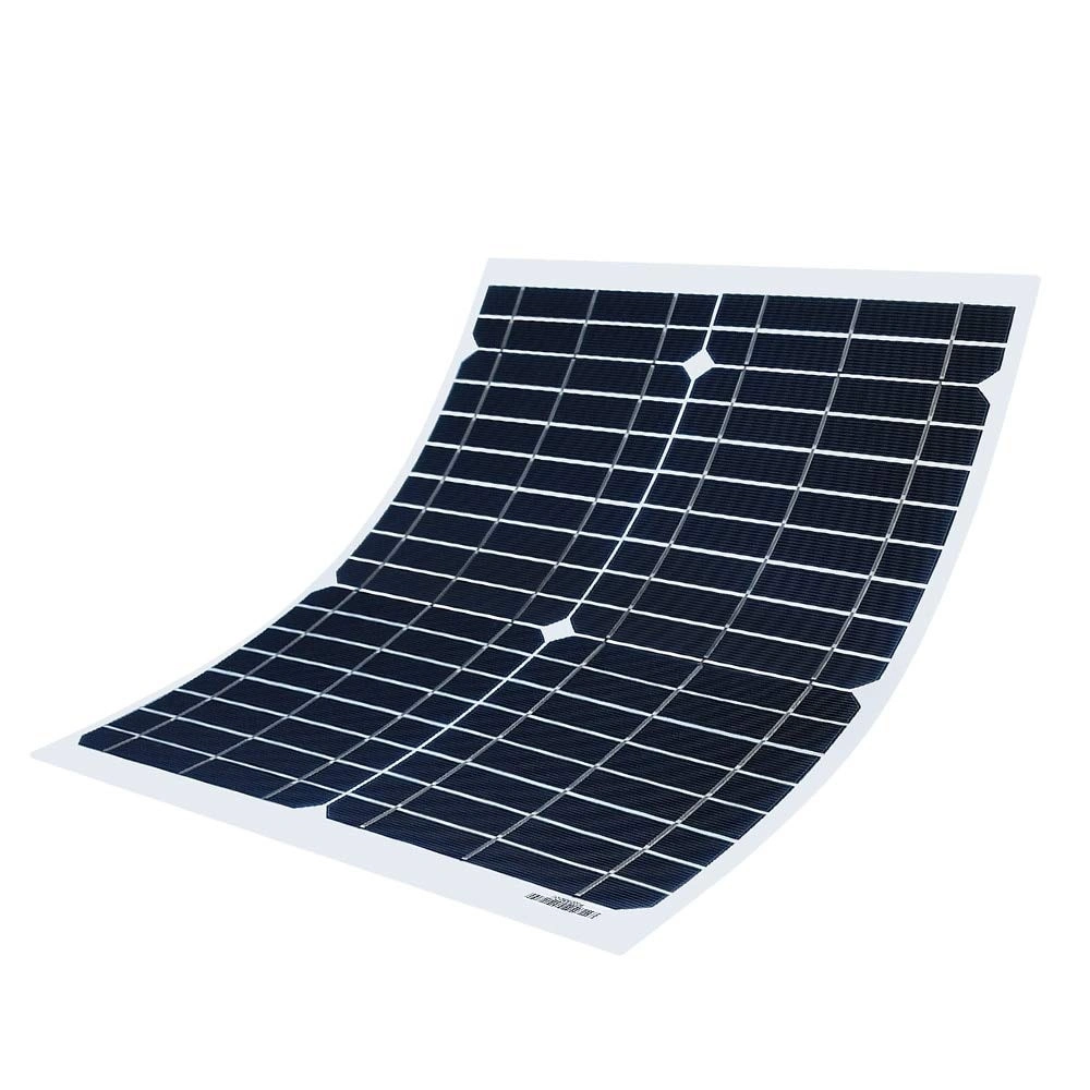 Solarparts 20W 18V Flexible Mono Solar Panel with DC USB Applicable for Motor/Boat/LED/Mobile Phone/Tent/Outdoor Backpacks 12V Battery Charging