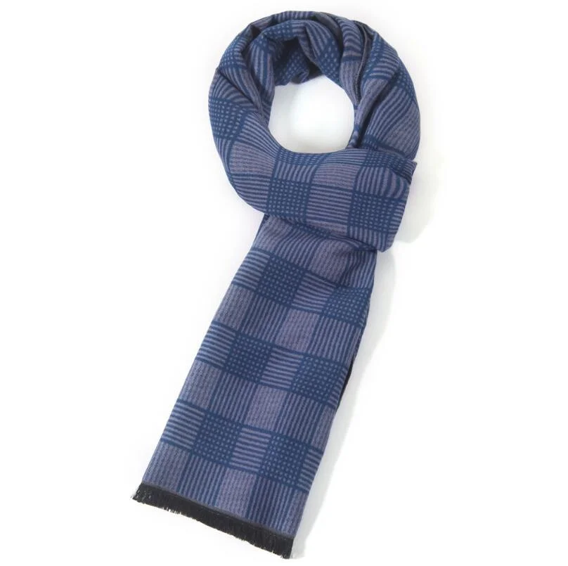 Mens Winter Cashmere Scarf Soft Plaid Scarf Custom Logo 100% Cashmere Scarf