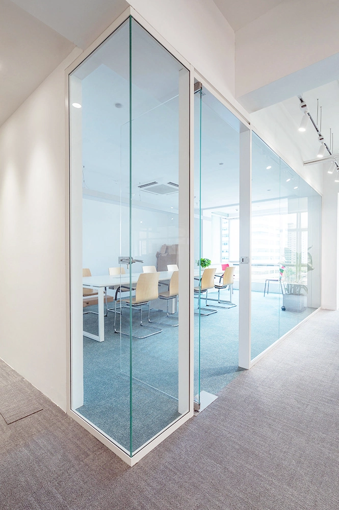 Shaneok Safety Aluminum Tempered Glass Wall Office Partitions From Original Factory Direct Sale Building Material