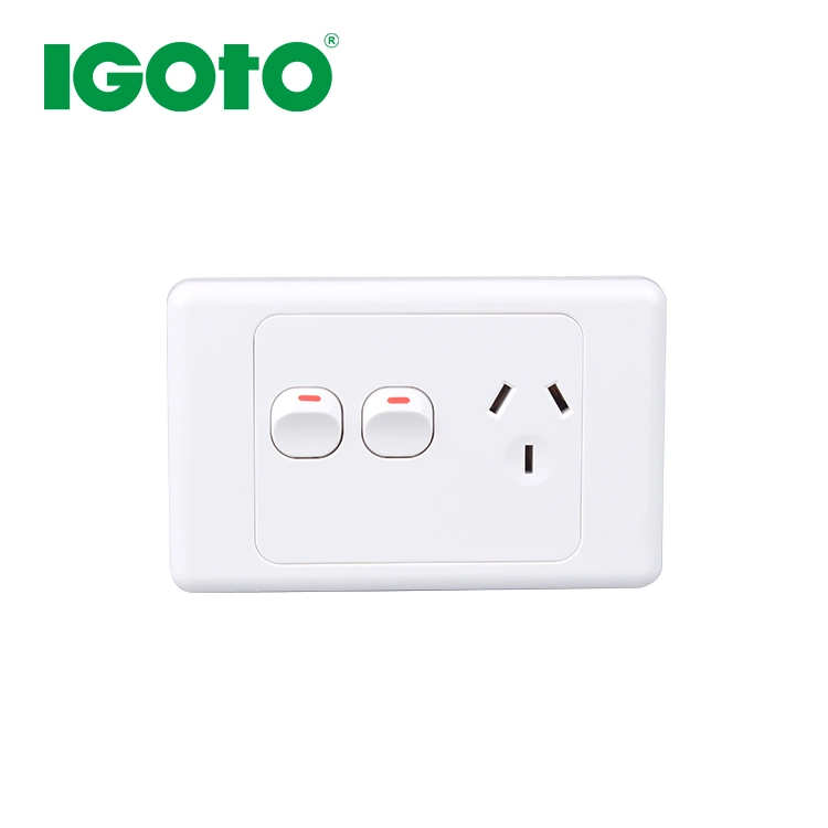 Precio de fábrica Enchufe de pared eléctrico estándar de Australia Interruptor Toma de corriente Pared Universal