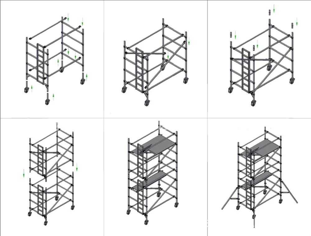 Dragonstage 9 (1.35*2) M Mobile Scaffold Construction Scaffolding Cuplock Scaffold