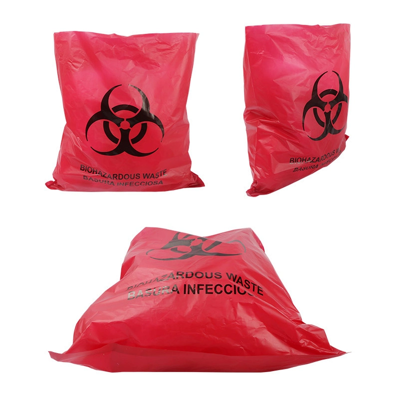 Red Small Style Thickened Heat-Resistant 121 Degree Medical Biological Hazard Garbage Bag