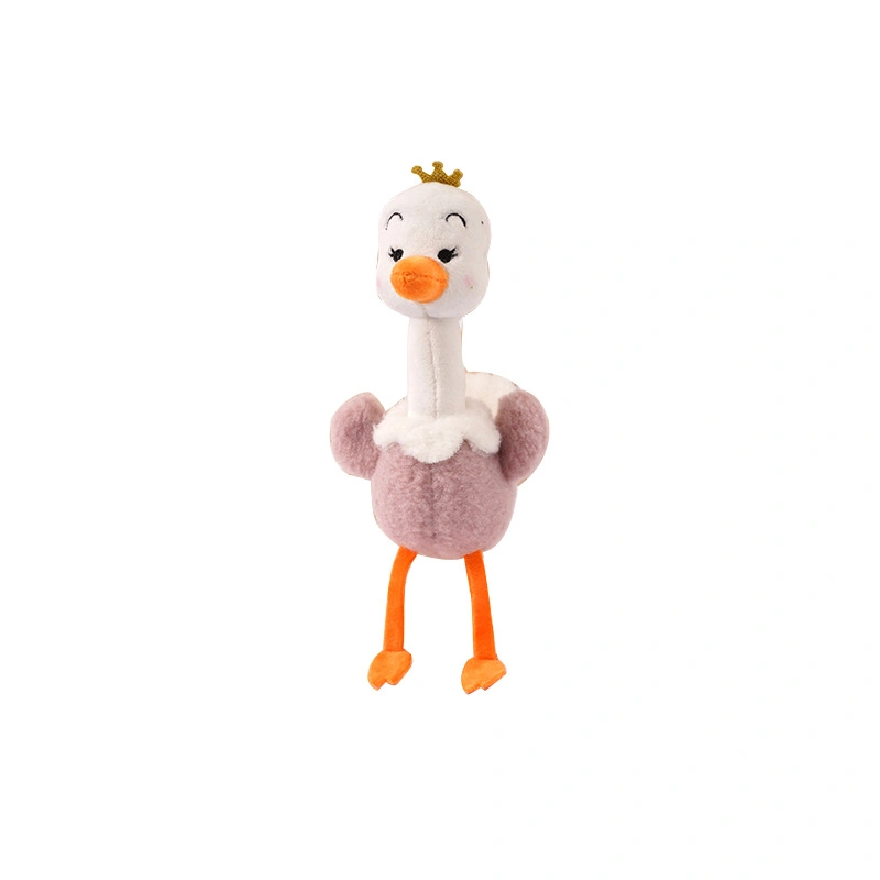 Hot Sale 15cm Lovely Soft Ostrich Stuffed Animal Toy Wholesale Plush Keychains