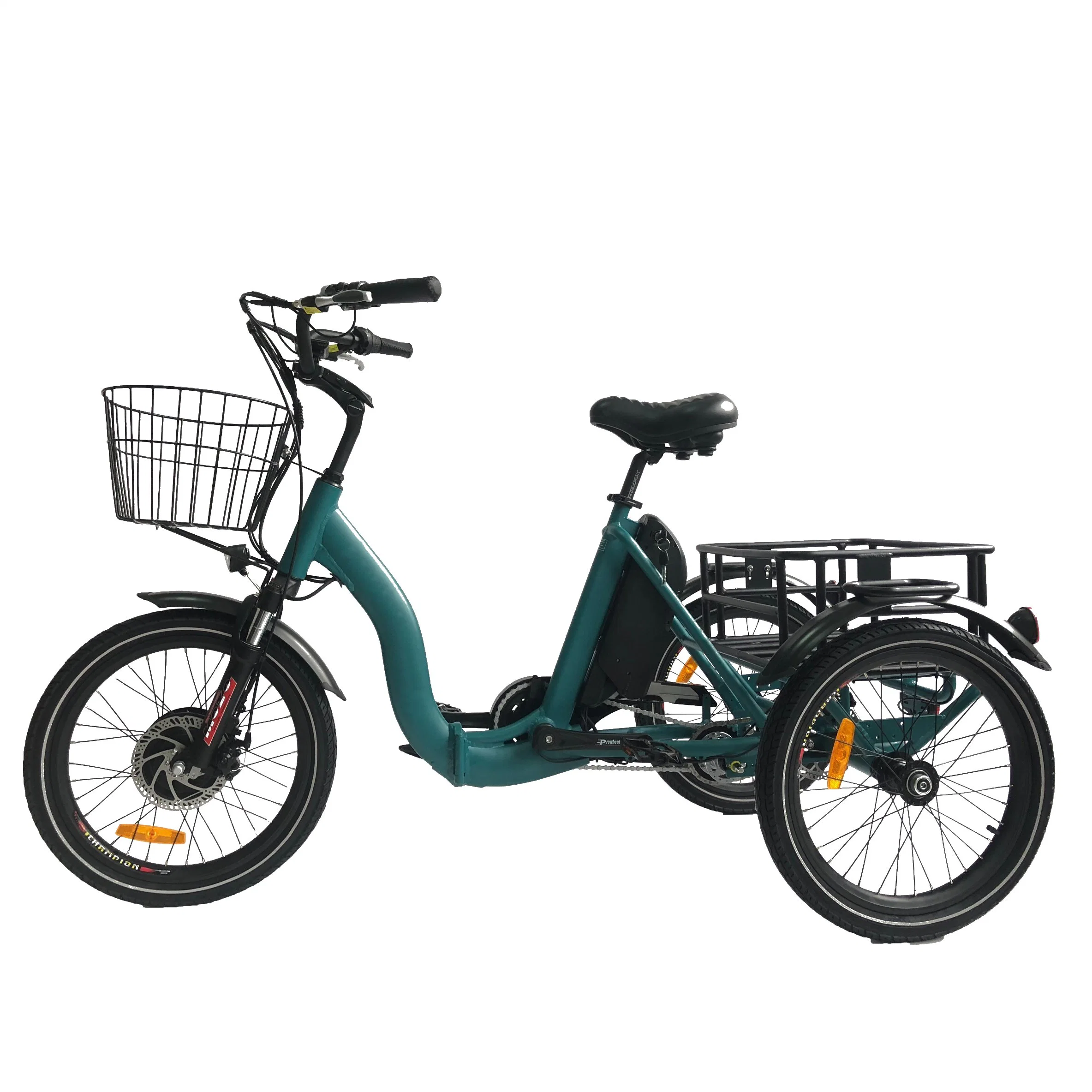 Горячие продажи Электрического Города Trike складные 3 колесных грузов на велосипеде 36V/48V литиевая батарея электрический инвалидных колясках взрослых дороги небольшой шины E Trike