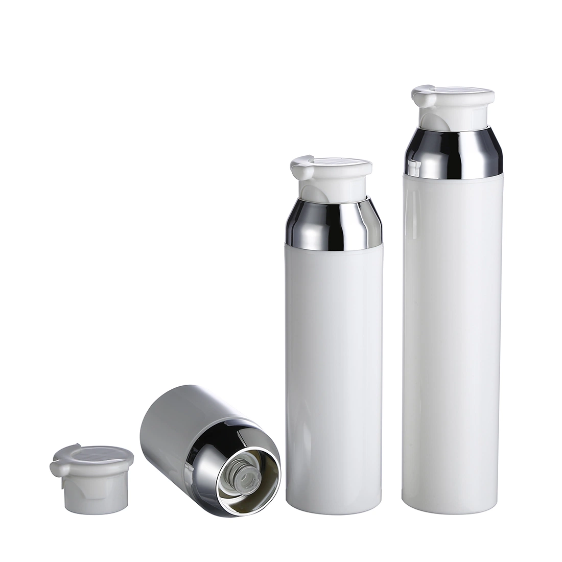 China Big Factory Good Price OEM Printing 30 50 80 100 120 150ml PP Airless Pump Bottle Sets in Stock for Skin Care