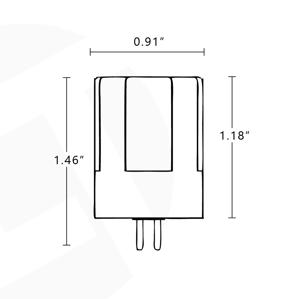 Lt104 3W 9-17V AC/DC 300lm 2700K-6000K G4 de l'ampoule LED SMD Bi-Pin de base pour l'extérieur de l'éclairage de la pelouse du chemin du paysage