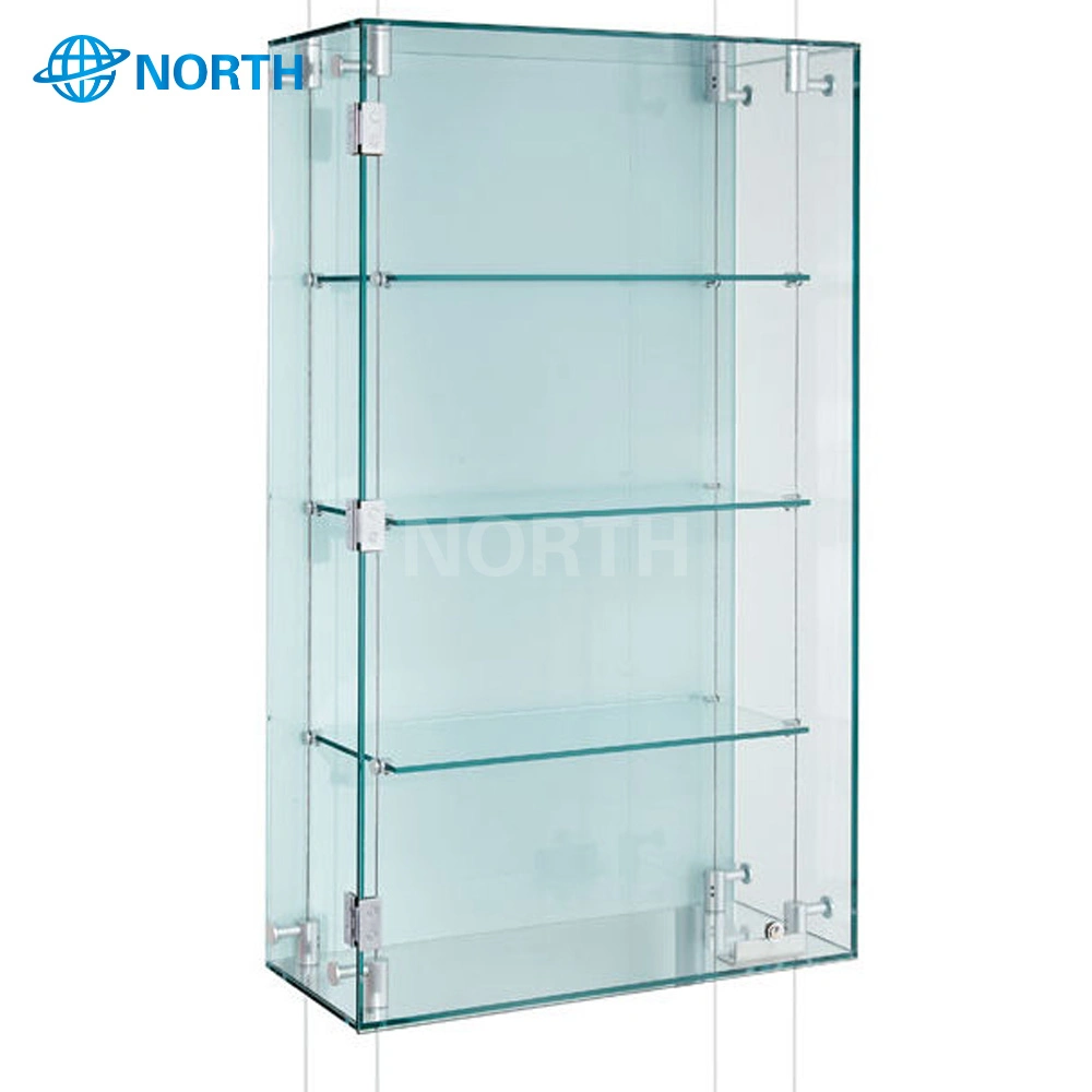 Customized Free Standing Glass Tower Showcase Display Cabinet, Glass Cabinets Display Showcase