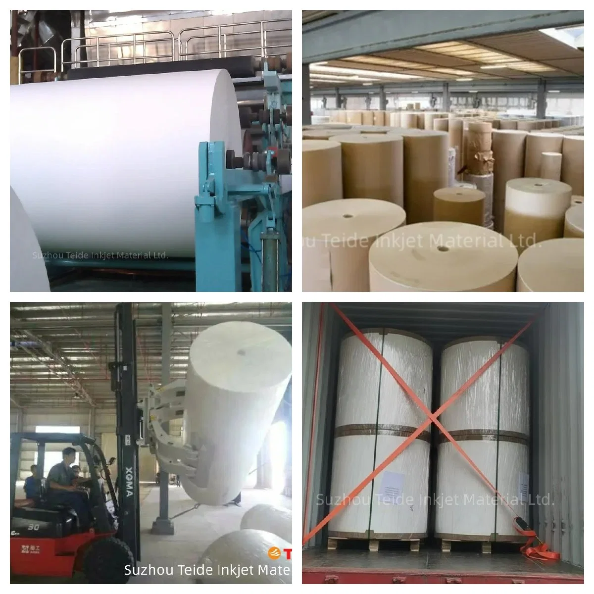 Non Woven Paper Pure Plain Base Uncoated Paper for Wallpaper Production