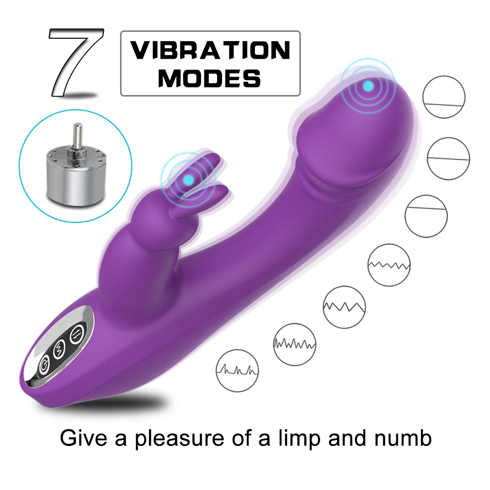 G Spot Vibrator for Women Dildo Sex Toy Rabbit Vibrator Vaginal Clitoral Massager Dual Vibration Sex Toys