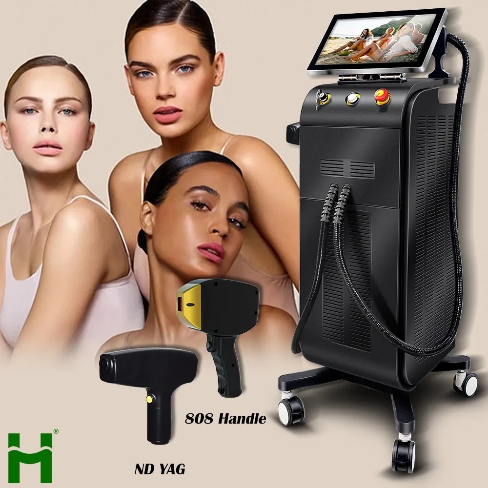 3 en 1 IPL+ND YAG+Diode épilation au laser tatouage Machine