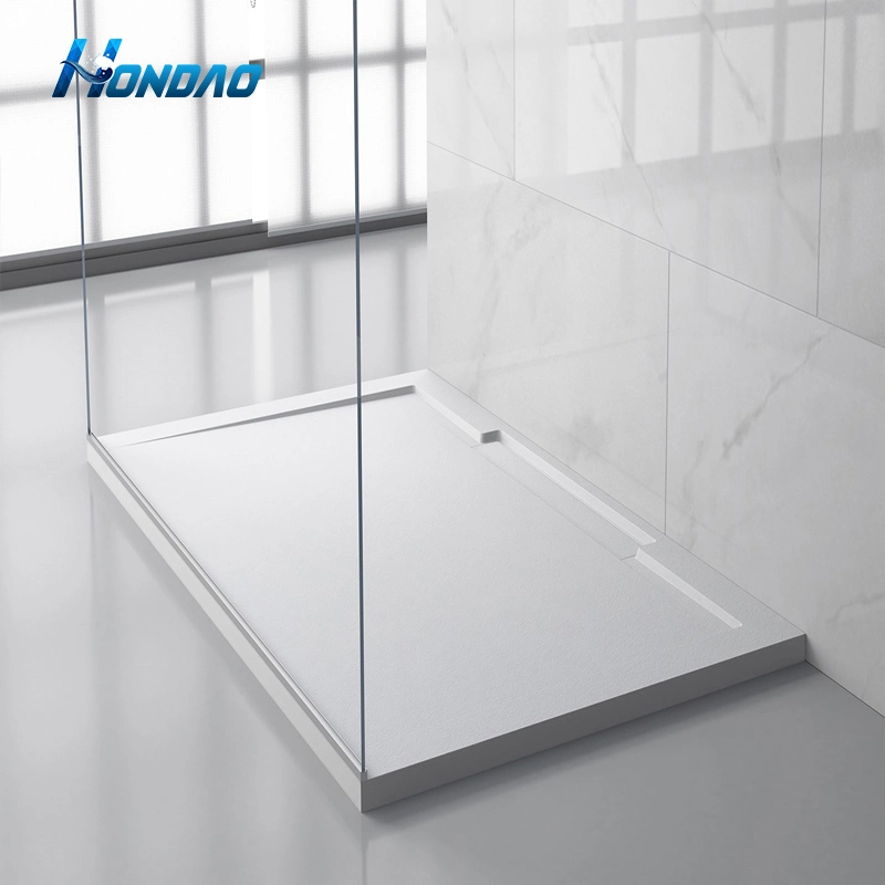 Popular Hot Selling Anti-Slip Waterproof Artificial Stone Shower Base Solid Surface Shower Tray