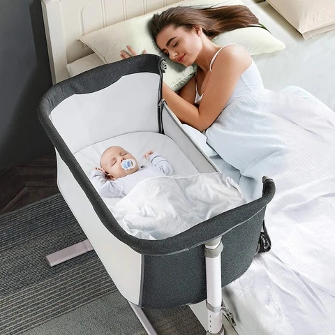 Baby Adjustable Bedside Bassinet Crib Co Sleeping Safety Cot