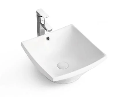 CE White Art Basin Counter Top Ceramic Wash Hand Basin Sanity Ware