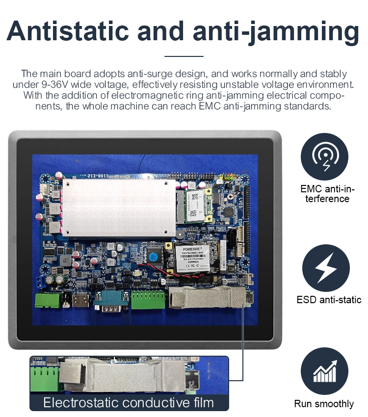 Gpio Optional 9-36V 15 Inch Pacp Touch Screen I5 4200u Rugged Laptop Industrial Computer with RS485