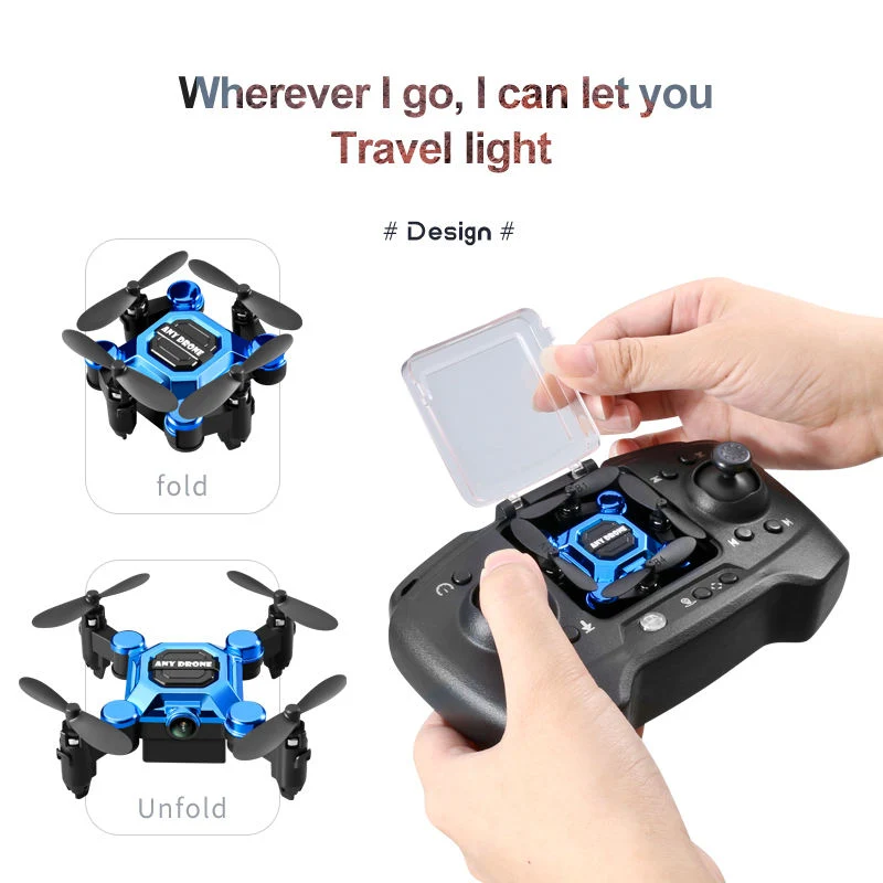 High-Definition Rotating Remote Control Folding Mini Drones Outdoor Aerial Uav