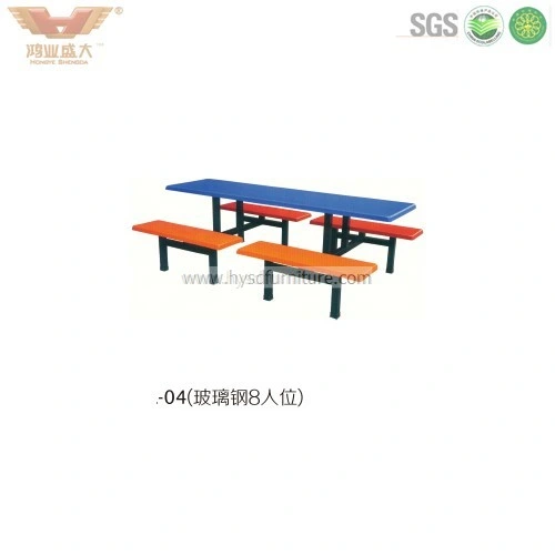Public Canteen Table and Chairs Outdoor Furniture