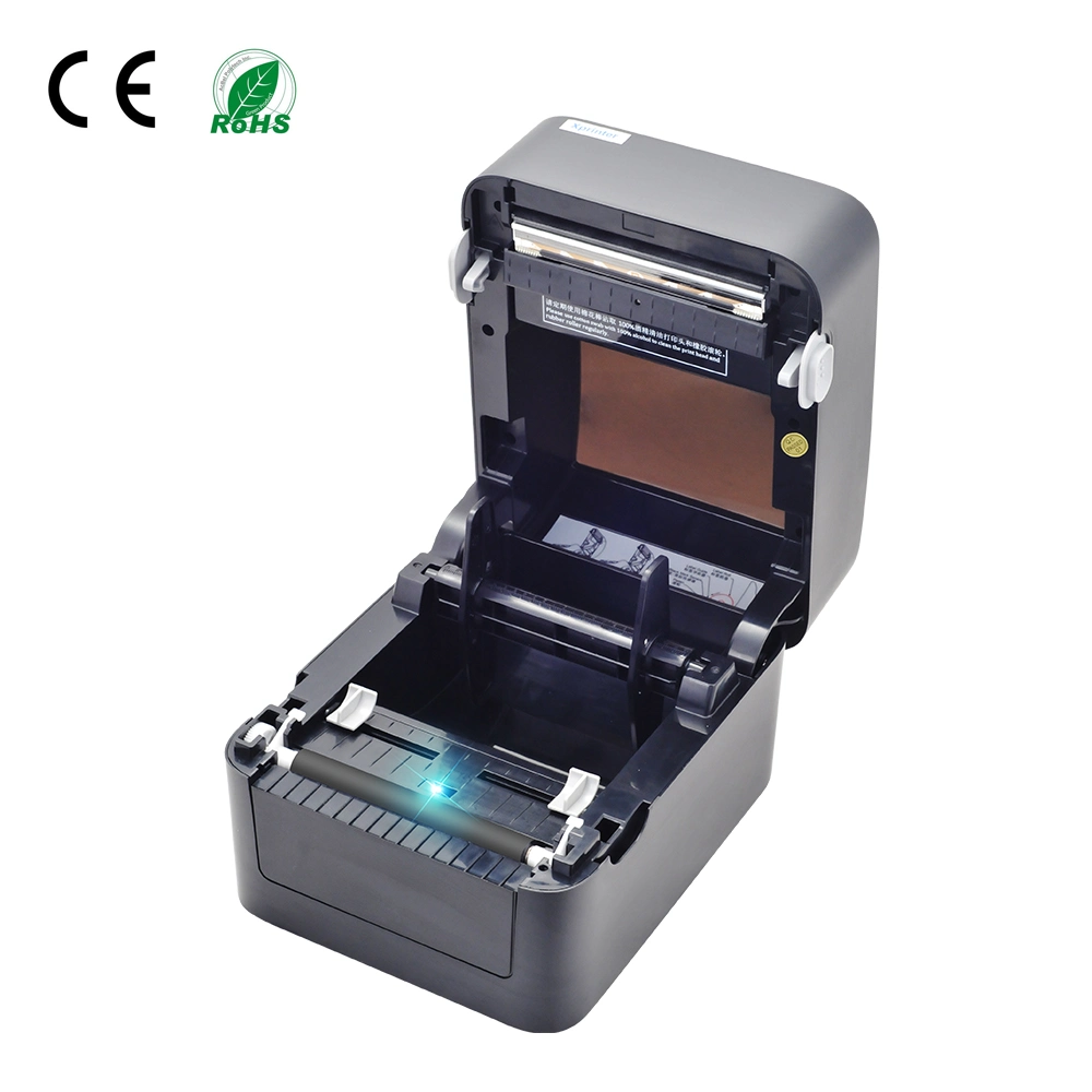 Xprinter XP-410B Impresora de Etiquetas adherivas Color Negro 4 pulgadas Impresora de etiquetas térmicas