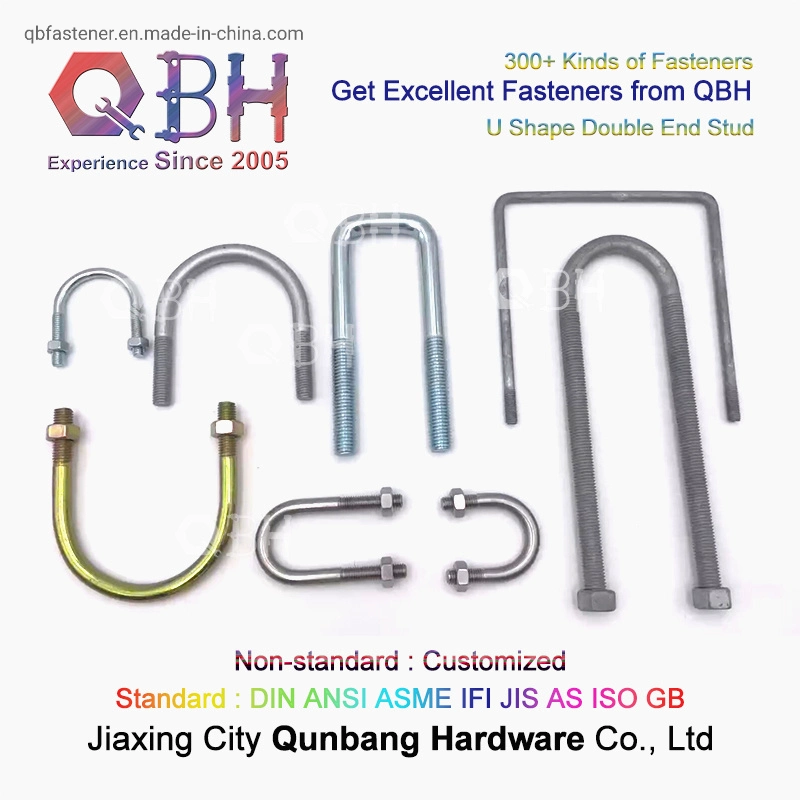 Qbh 300+ Shipyard Ship Tunnage Building Construction Structure Solar Panel Round Square Bend Pipe Fitting Spring Stainless Carbon Steel Zinc Plated U Stud Bolt