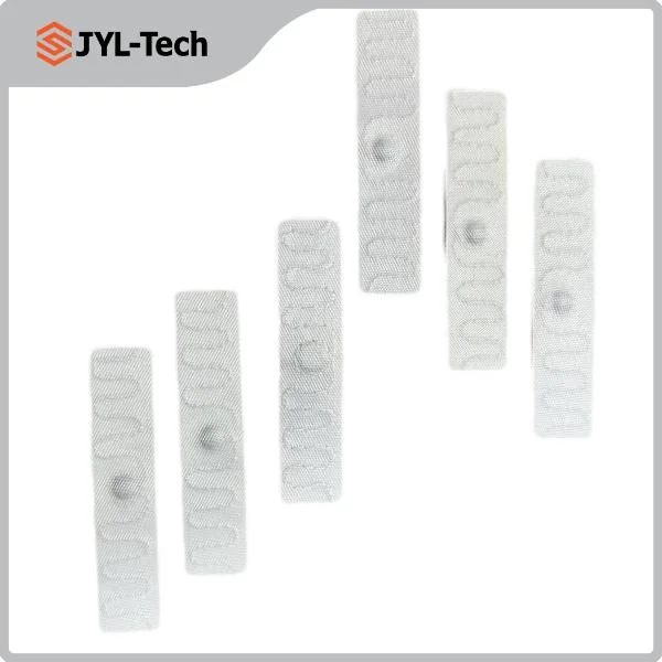860-960MHz Slim Flexible RFID Fabric Laundry Tag Durable Lintag UHF Washable RFID Transponders Linen RFID Tag