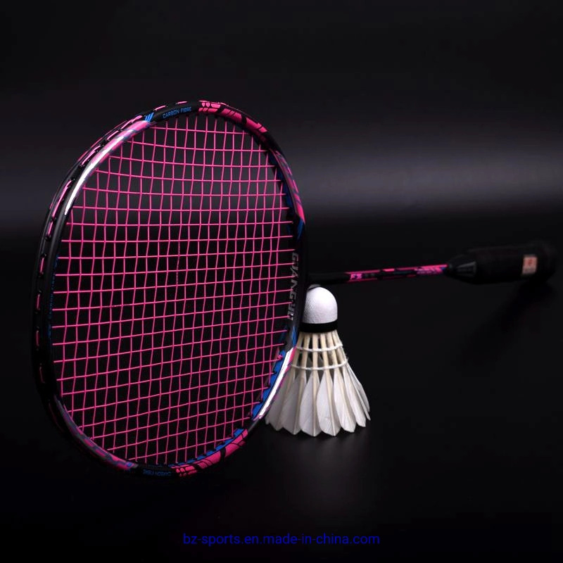 100% Full Carbon Fiber Indoor Price Grip Badminton Racket