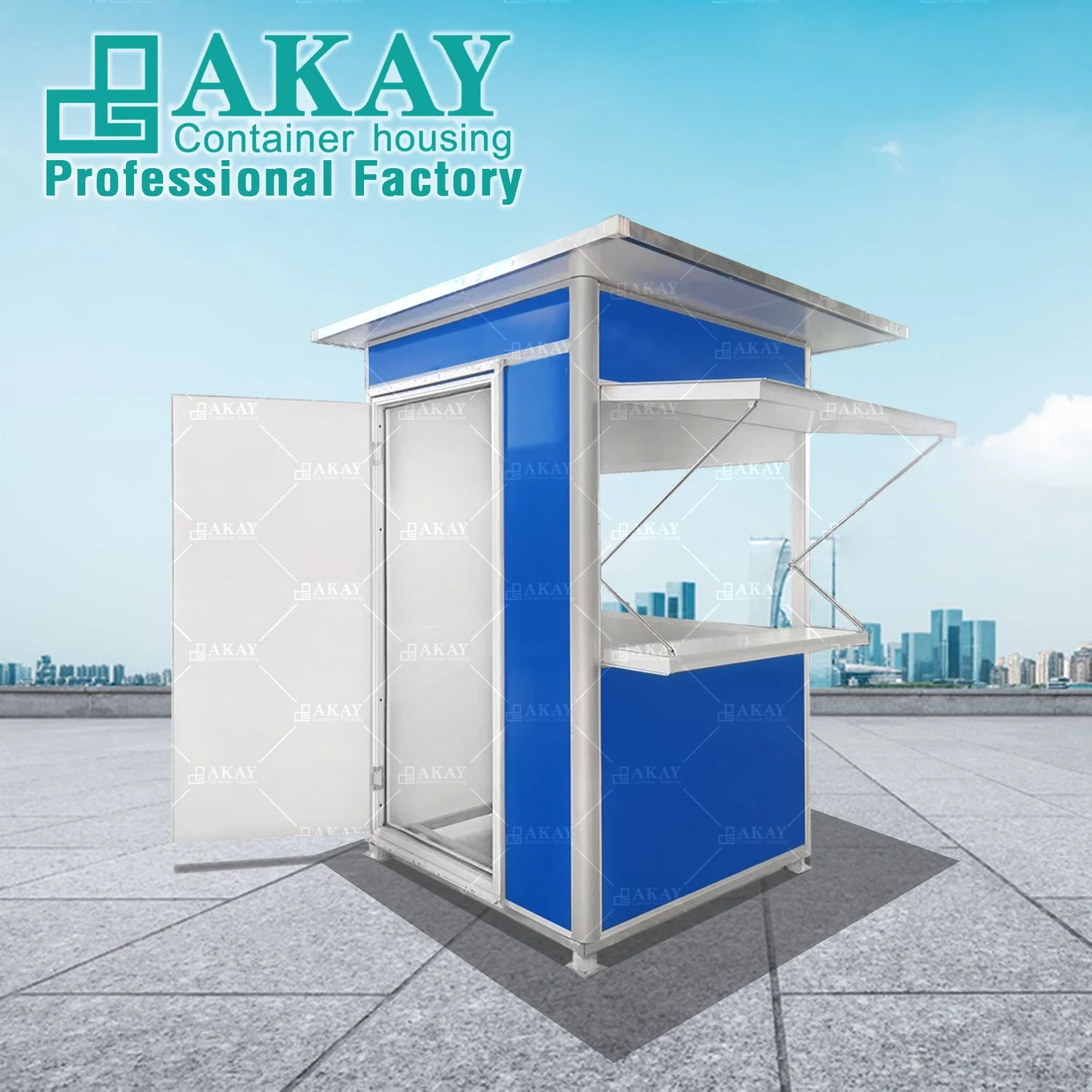 Cheap Easy Assembly Sandwich Panel Outhouse Prefabricated Portable Security Booth for Garden