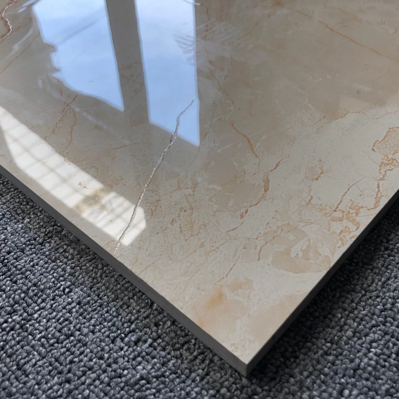 Popular Foshan Design 800X800mm Sink Gold Golden Silver K Line Vitrified Living Room Home Decoration Bathroom Glazed Porcelain Ceramic Marble Floor Wall Tile