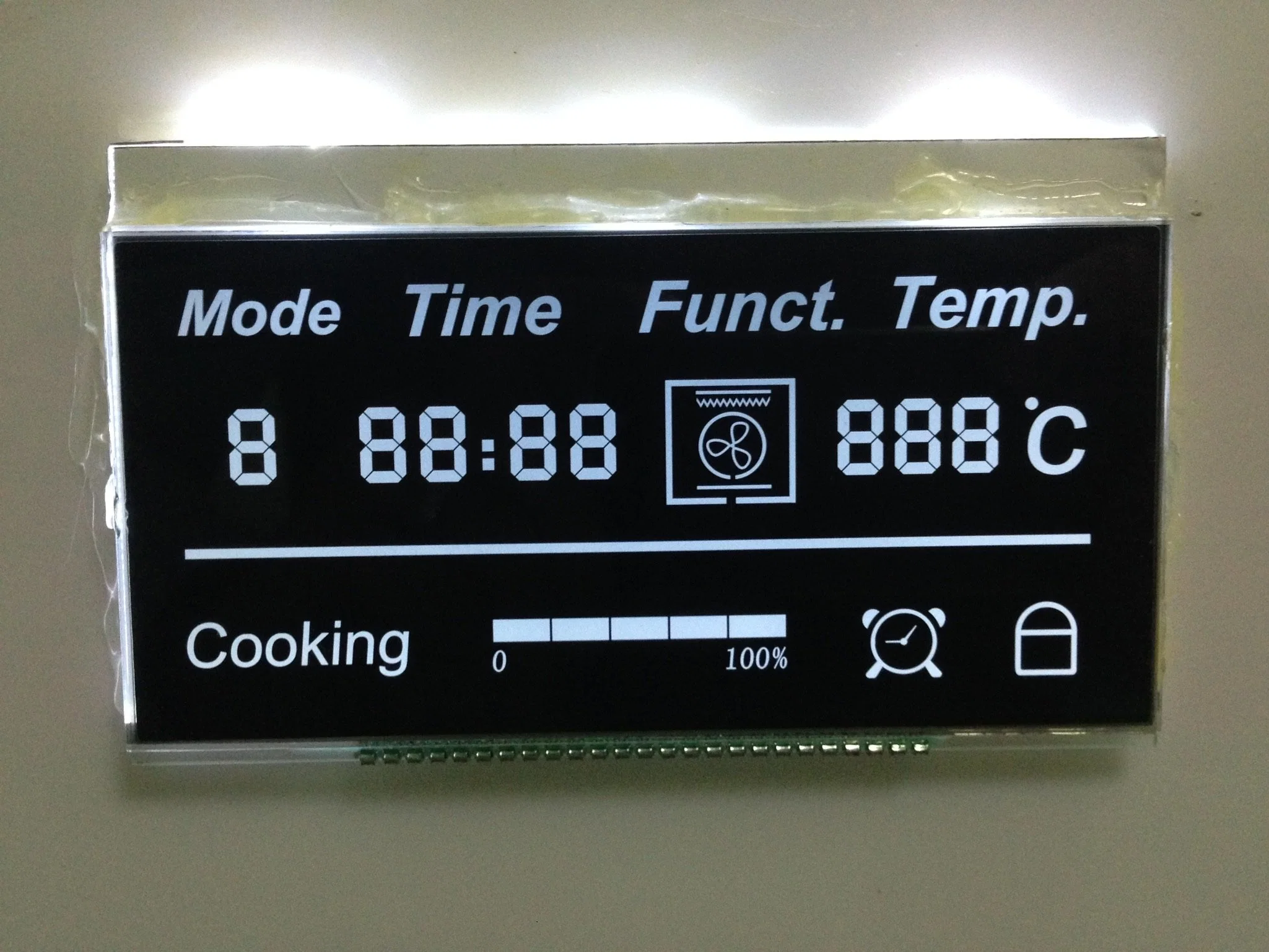 شاشة LCD ذات 7 قطاعات مزودة بشاشة عرض مخصصة لقياس درجة الحرارة والرطوبة