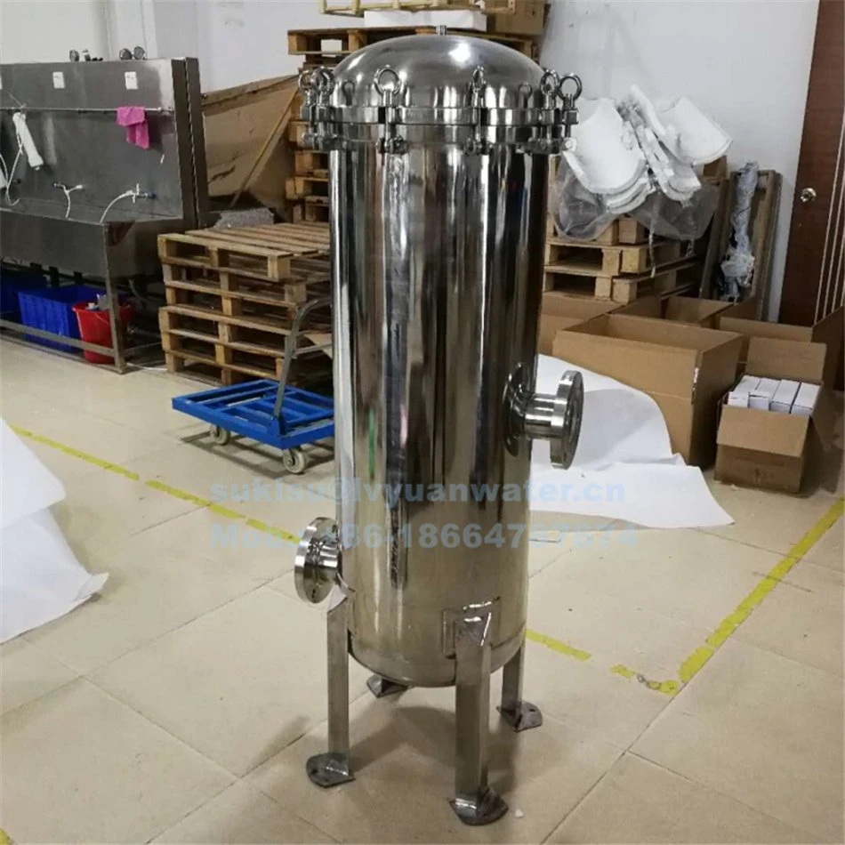 Multi Round Cartridge Filtration Tank for Cartridges Filter Housing Ss 304 316L Single Core Element Air Liquid Beer Filters