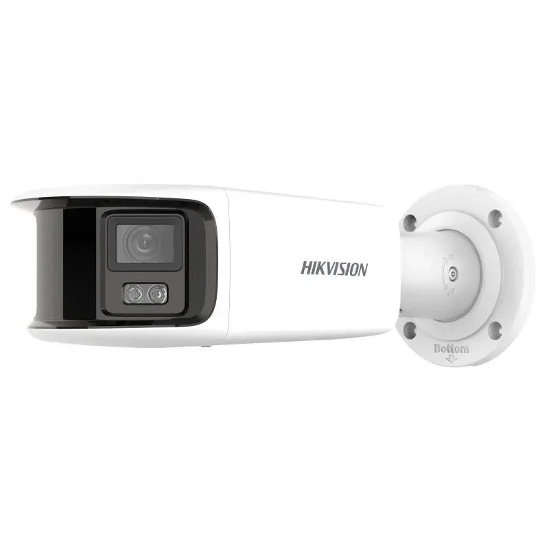 Hikvision 8MP Colorvu Red fija bala IP de doble lente Seguridad Cámara CCTV