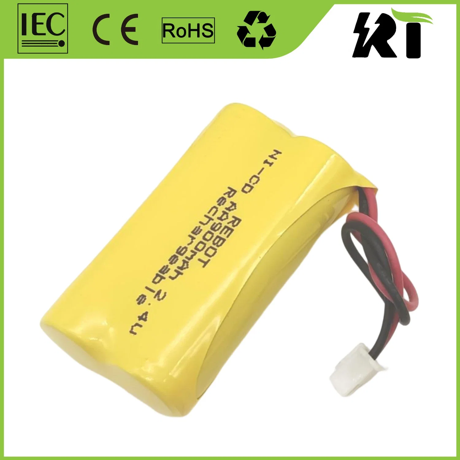 Batería recargable ni-CD NiCd 5500mAh de calidad industrial 1,2V de tamaño D. Para linterna