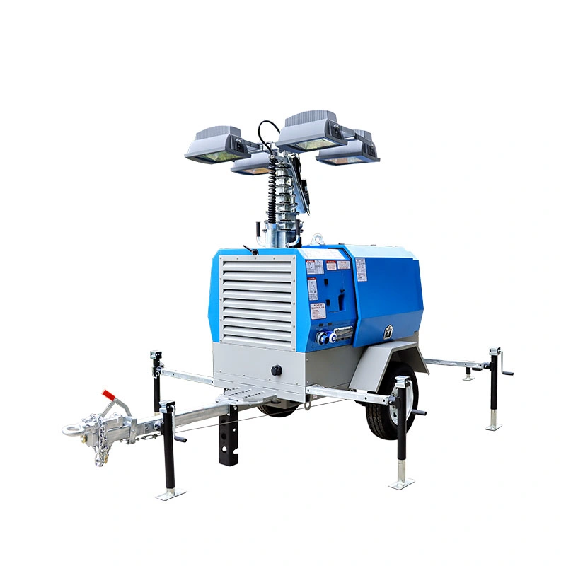 Trailer Portable Tower Light with Metal Halide Lamp and Diesel Generator Klt-10000mv