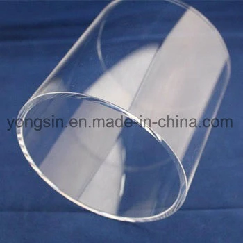 Diamètre de grande taille 100-500mm transparent Tube de quartz silice poli