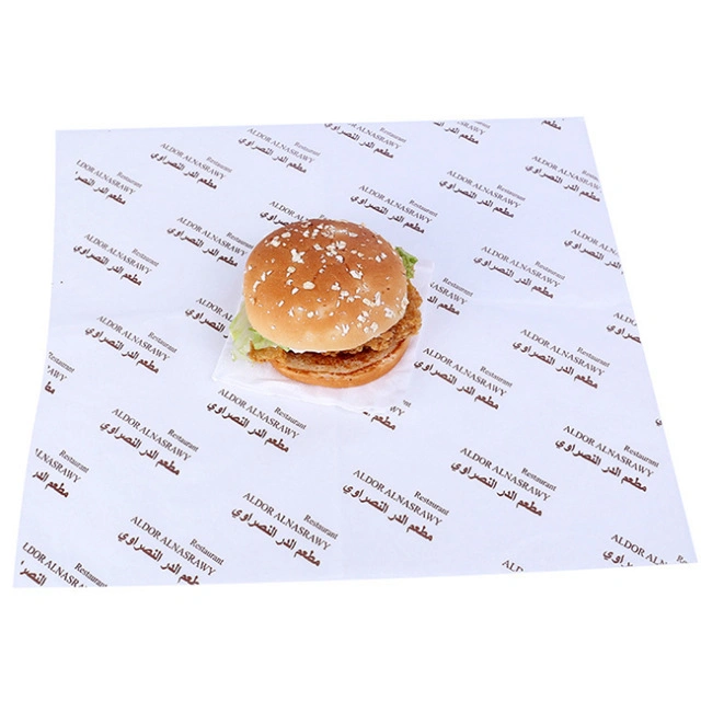 Custom Logo Printed Food Oil Greaseproof Wax Paper