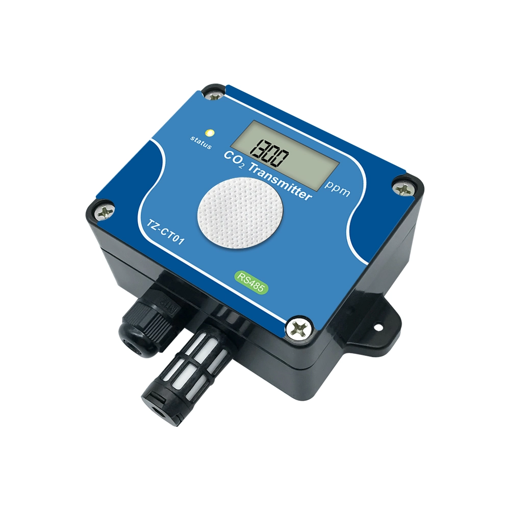 Transmisor De CO2 Co2transmitter RS485 Output Measuring Range: 0-10000ppm CO2 Sensor for Wall Mounting