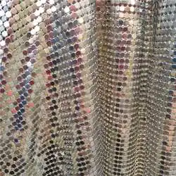 Decorative Sequin Fabric Aluminum Metal Mesh Chain Mail