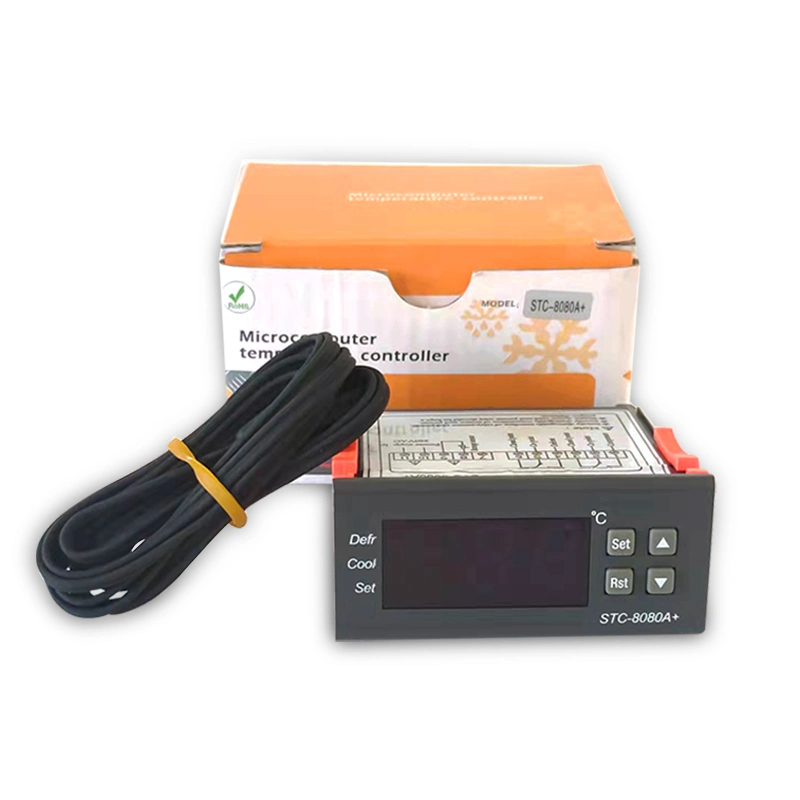 وحدة التحكم في درجة حرارة التبريد في التخزين البارد STC-8080A، وحدة التحكم في درجة الحرارة الرقمية