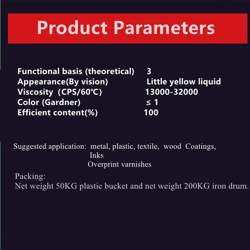 a Urethane Acrylate Oligomer UV Polymers for Radiation-Cured Films