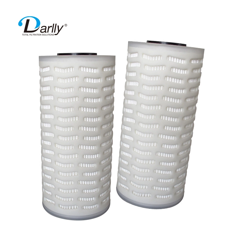 New Design 115 mm 0.22/5/10 Micron PP/Glass Fiber/Pes Membrane Pleated Filter Cartridge for Big Filter Housing Filtration