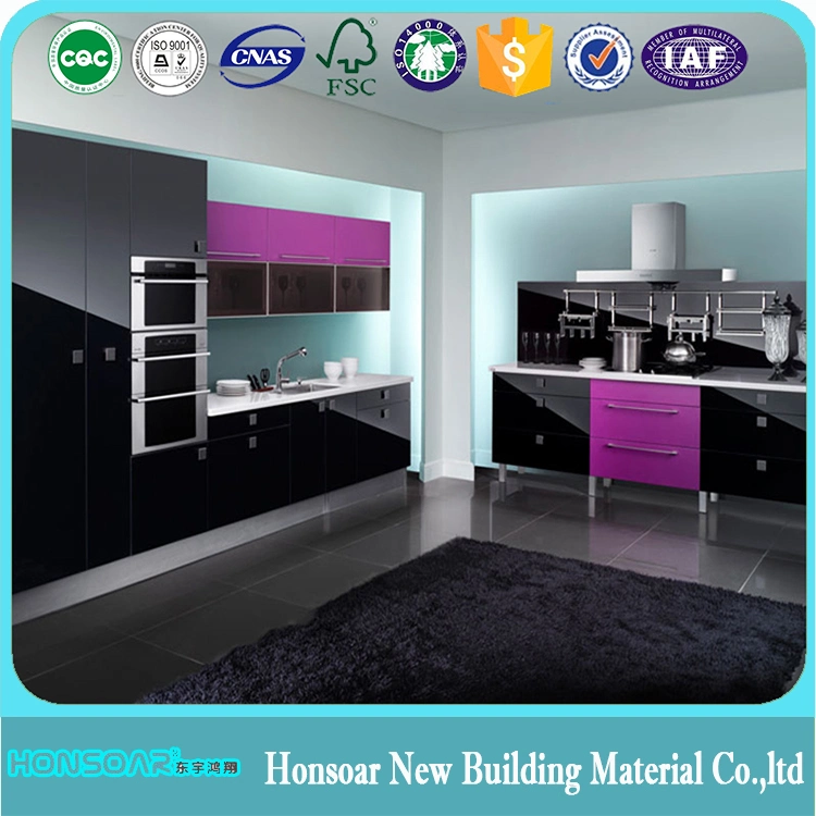 Custom Assemble Modern High Gloss UV Painting Kitchen Cabinets