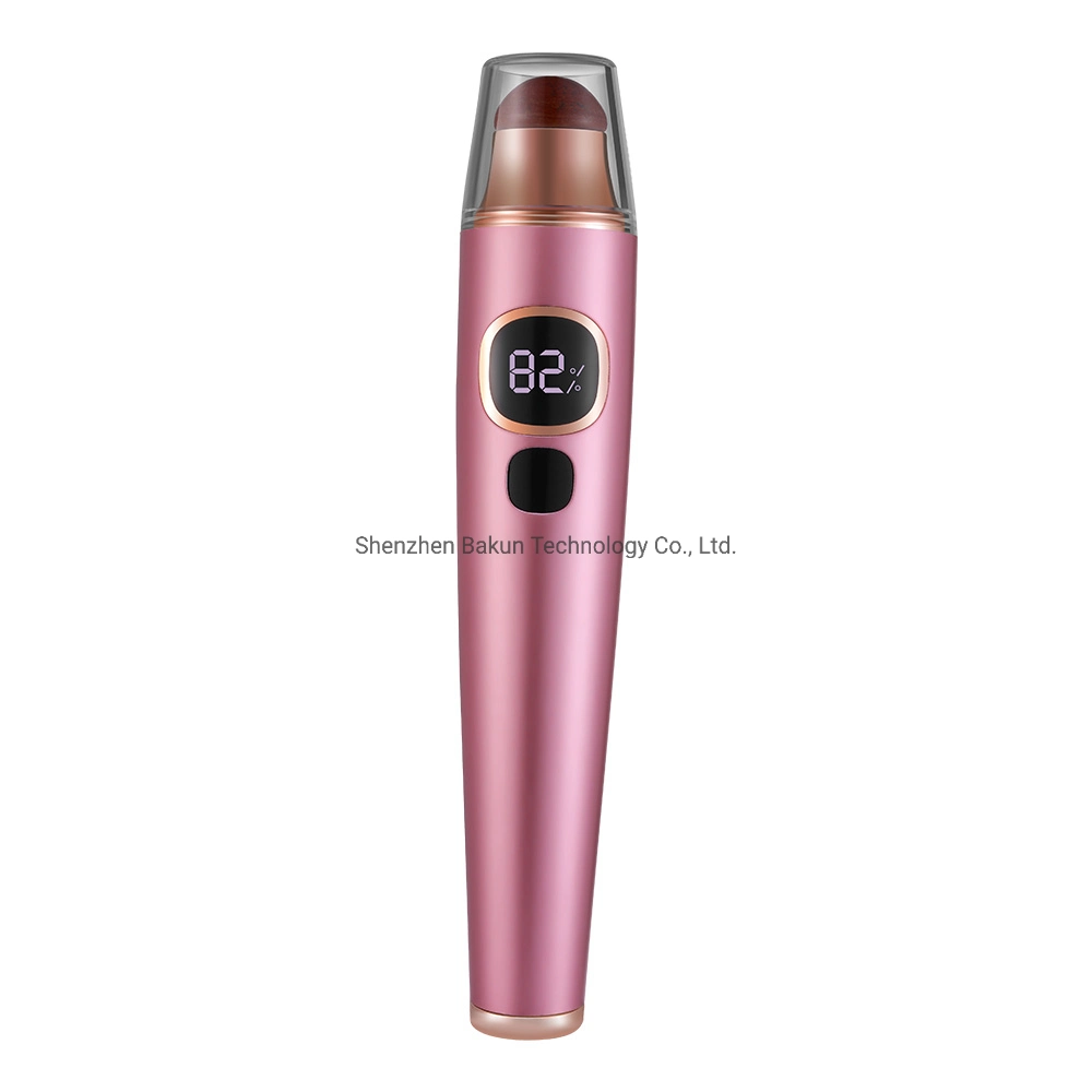 Soins de beauté rechargeable la vibration de la chaleur de se froisser Remover masseur Massage Stick avec de l'oeil Bian Aiguille de pierre