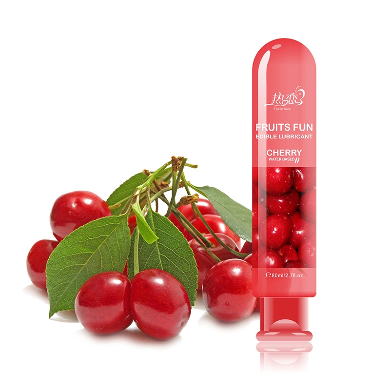 Crema lubricante comestible Cherry cuerpo Personal lubricantes sexuales adultos Oral Productos