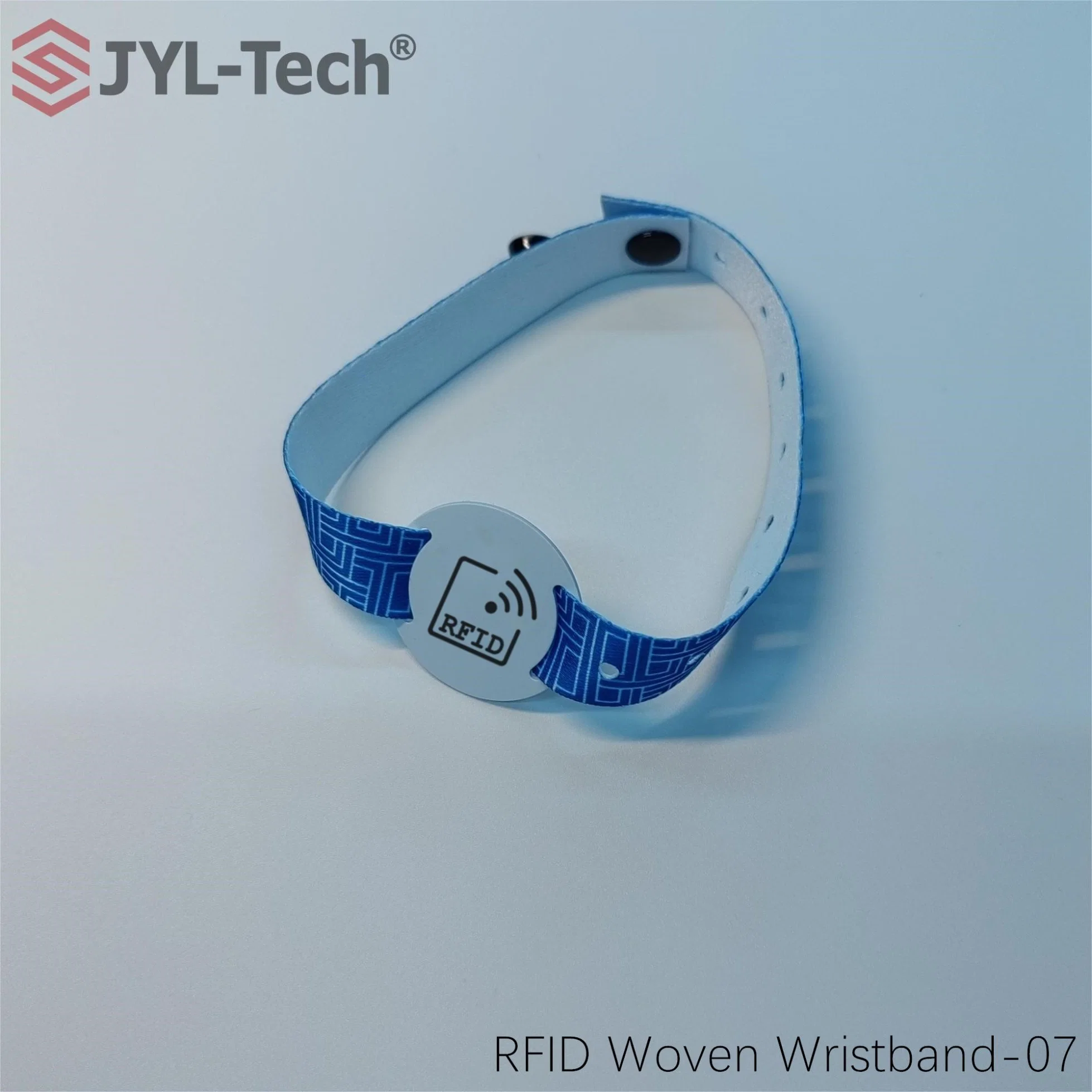 MIFARE Classic DESFire Woven Bracelets Custom Logo Printed Silicone Wristband