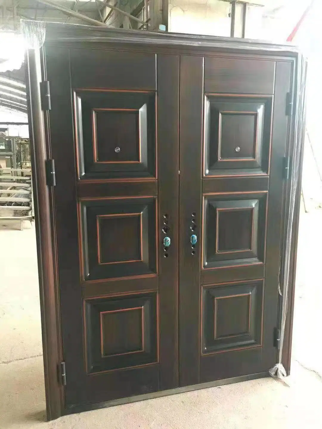 Industry Commercial UL Certificate Glazed Security Galvanized Steel Exit Door Emergency Exit SUS 304 Stainless Steel Escape Entry Swing Metal Gate Flush Doors