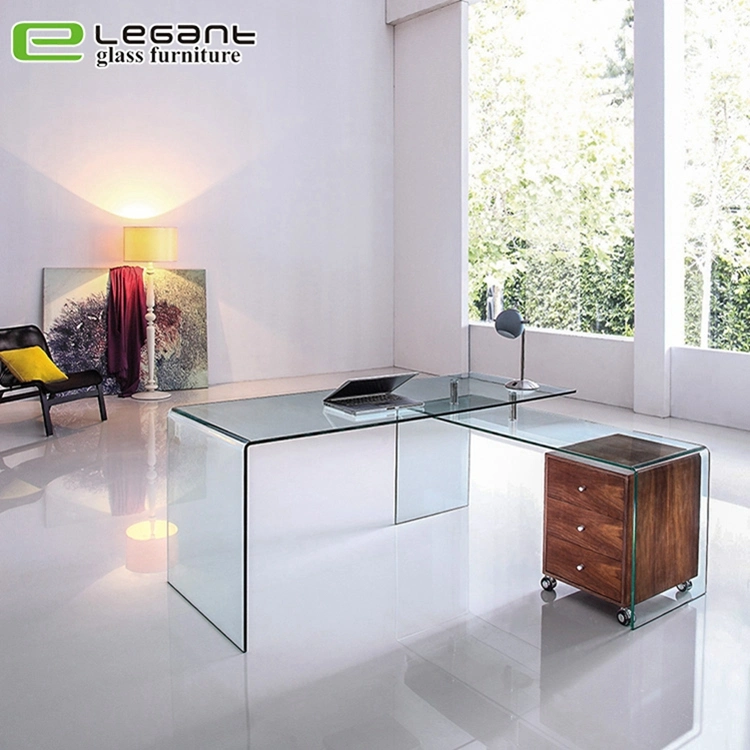 Furniture Design Luxury Office Computer Glass Table Desk