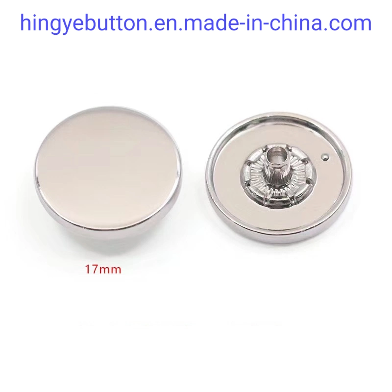 Metal Button Zinc Alloy Cap Metal Snap Popper Studs Button for Garment Accessories