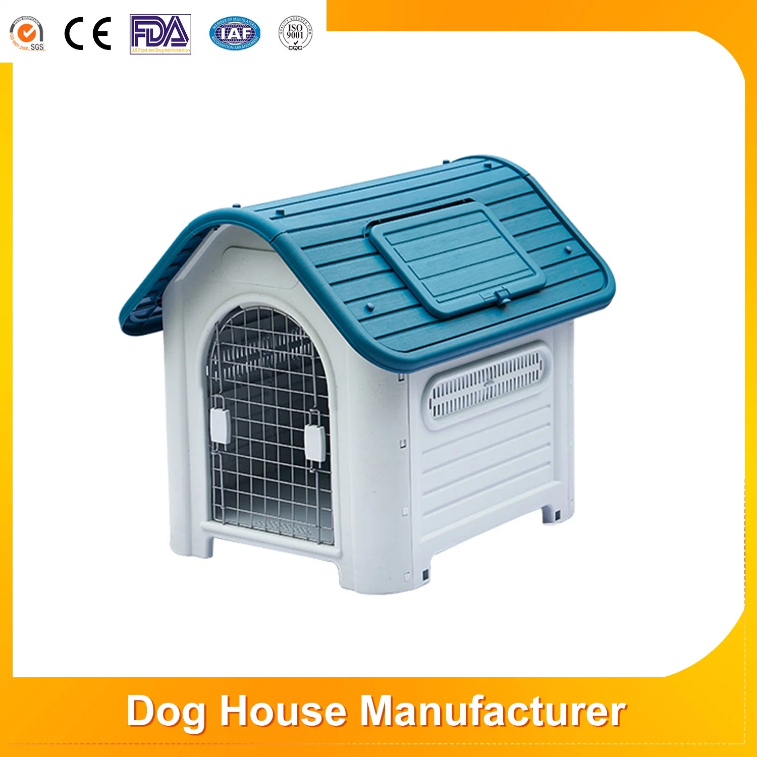 Outdoor Large Dog House Outdoor Pet All-Season Availability Pet Carriers Comfortable Dog House with Door