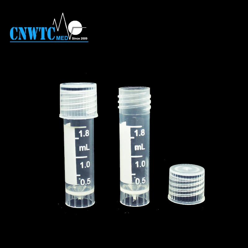 Screw Cap Plastic 2ml Cryovial Tube