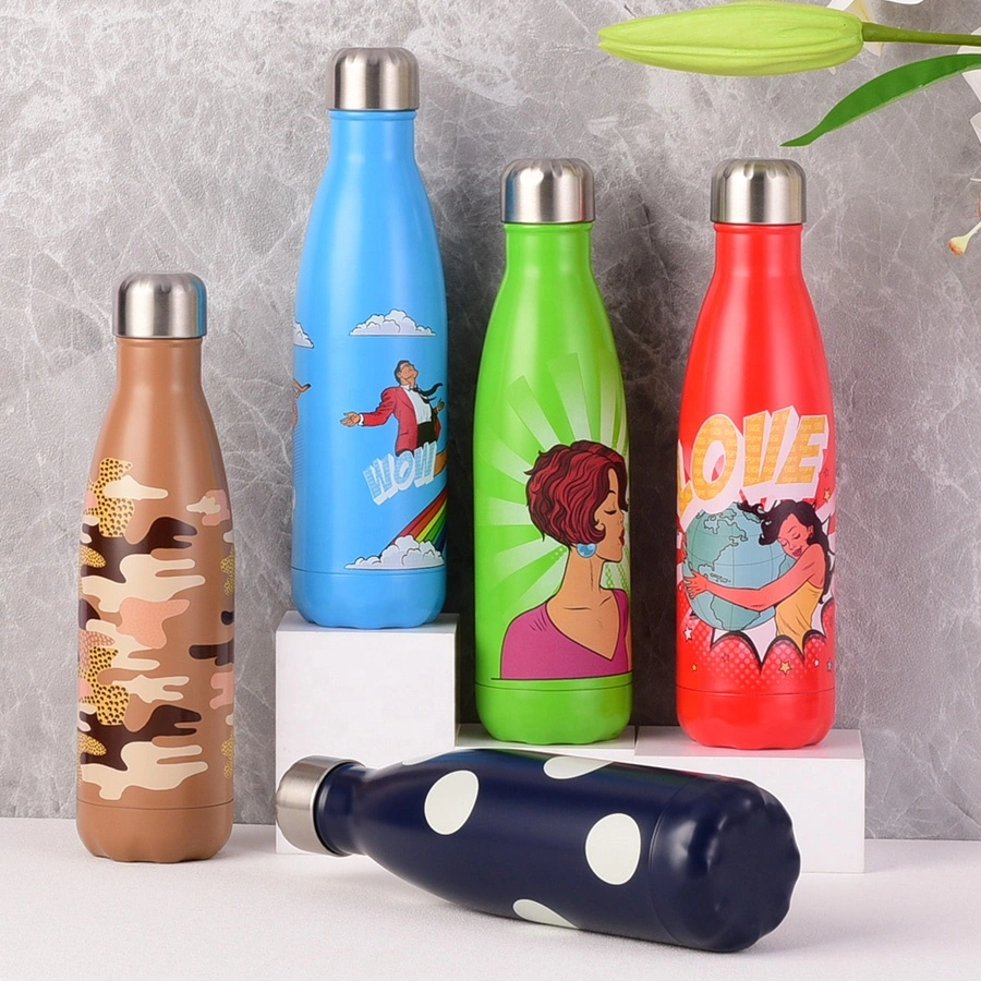 17oz 500ml Water Bottles Portable Pretty Use Hotel Insulated Double Wall Vaccuum Coffee Flask