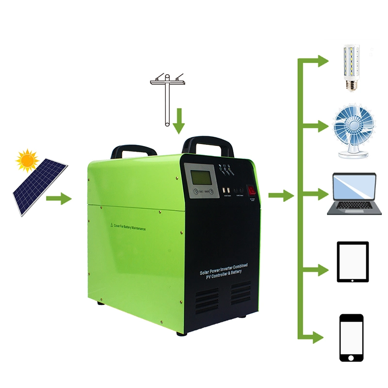 1500 W 200 a 110 V CA 220 V CA desligado da grelha Início Energia solar portátil Sistema de Energia do gerador para a fábrica de Energia do sistema de Energia Solar doméstico Preço