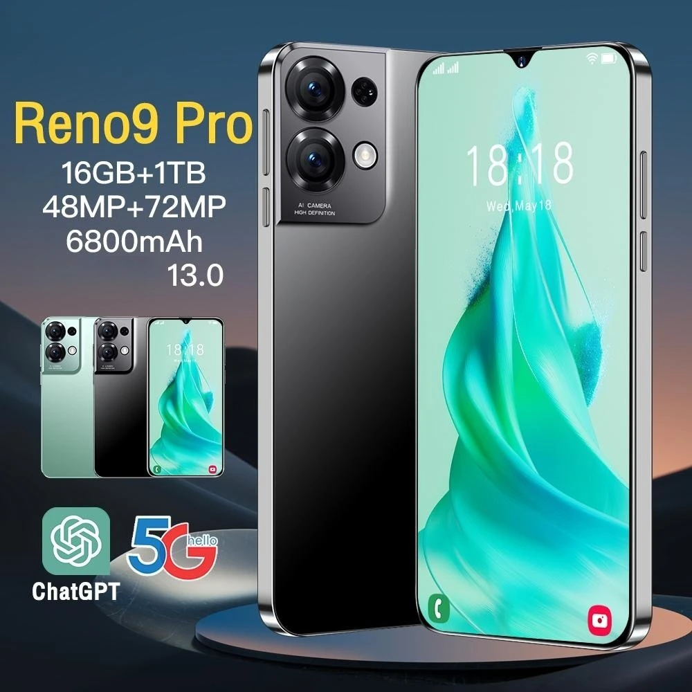 Nuevo teléfono 5g Reno 9 PRO teléfono móvil smartphone Juegos Teléfono